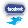 twitter facebook logo